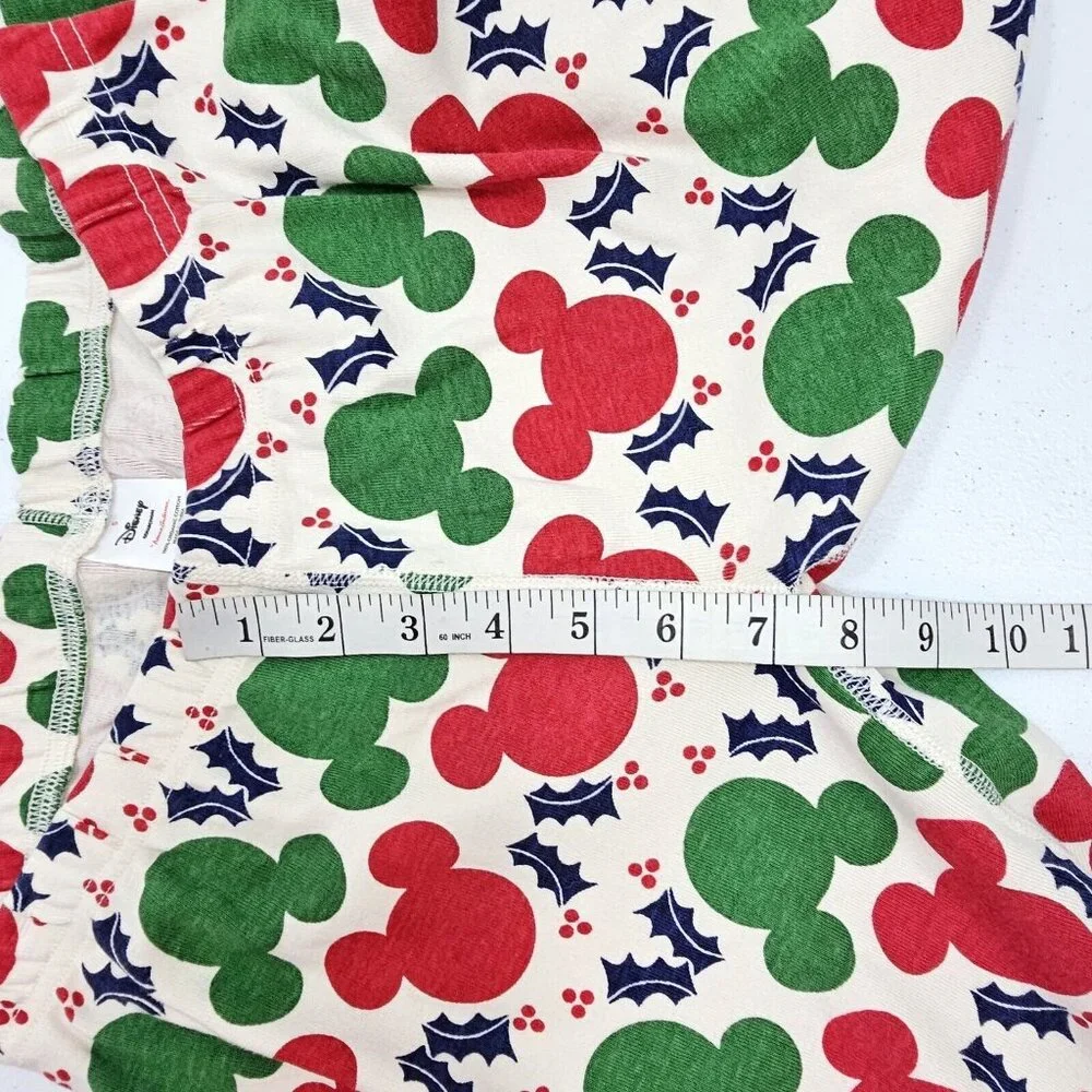 Hanna Andersson Girls Disney Christmas PJ Leggings Small Bottoms Organic Cotton